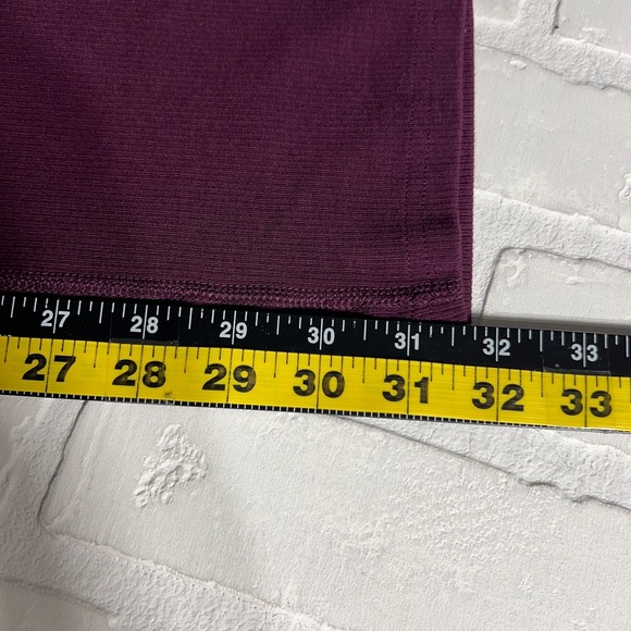 Pact Pants Women Large Purple Bootcut Pull On Ribbed Knit Cotton Yoga Athleisure - Picture 12 of 13